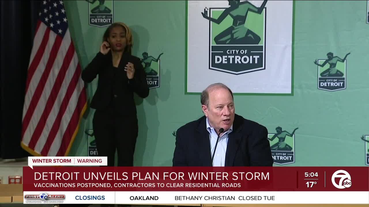 Detroit unveils plan for winter storm