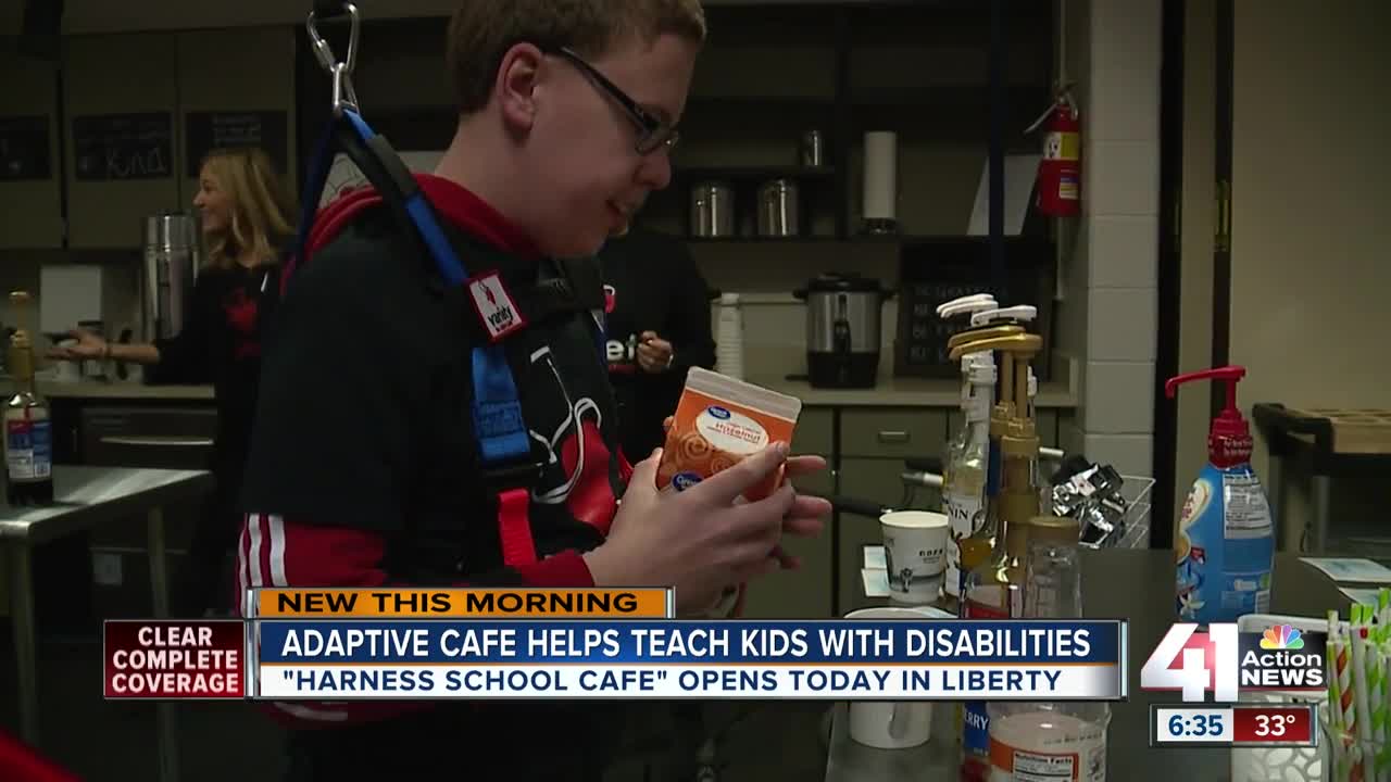 Adaptive cafe helps teach kids with disabilities