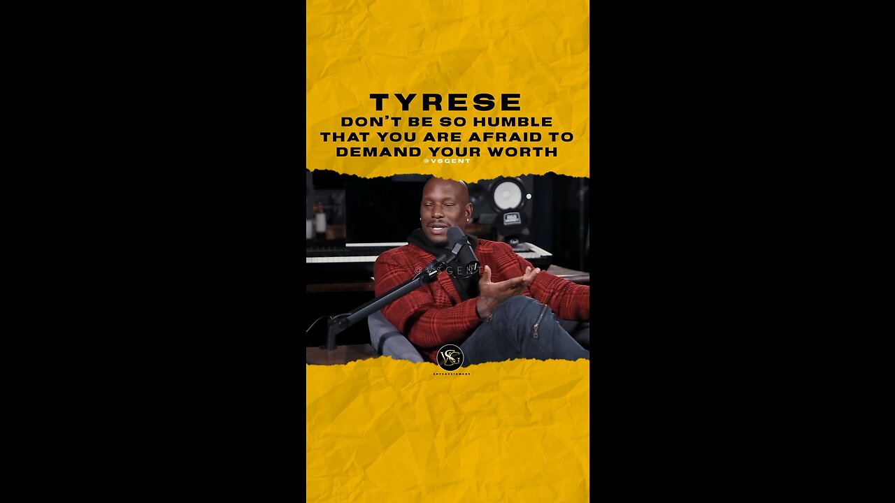 #tyrese Don’t be so humble that you are afraid to demand your worth. 🎥 @RnBMoneyPodcast