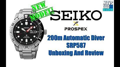 Unique Diver! | Seiko Prospex 200m Automatic Diver SRP587 Unbox & Review