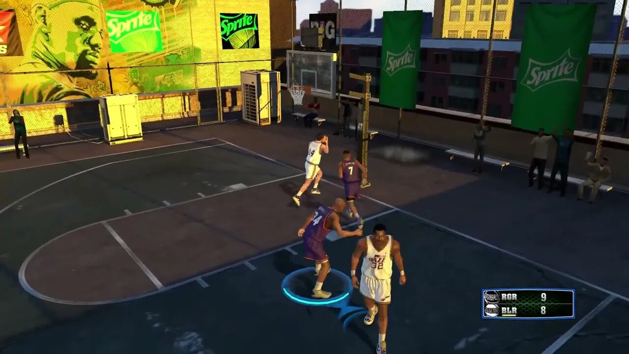 3 on 3:Charles Barkley, Kevin Johnson and Dan Majerle v Karl Malone, John Stockton and Jeff Hornacek