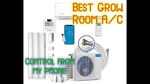 Best Grow Room A/C - DIY Install - New MrCool Mini Split - Grow Room Upgrades