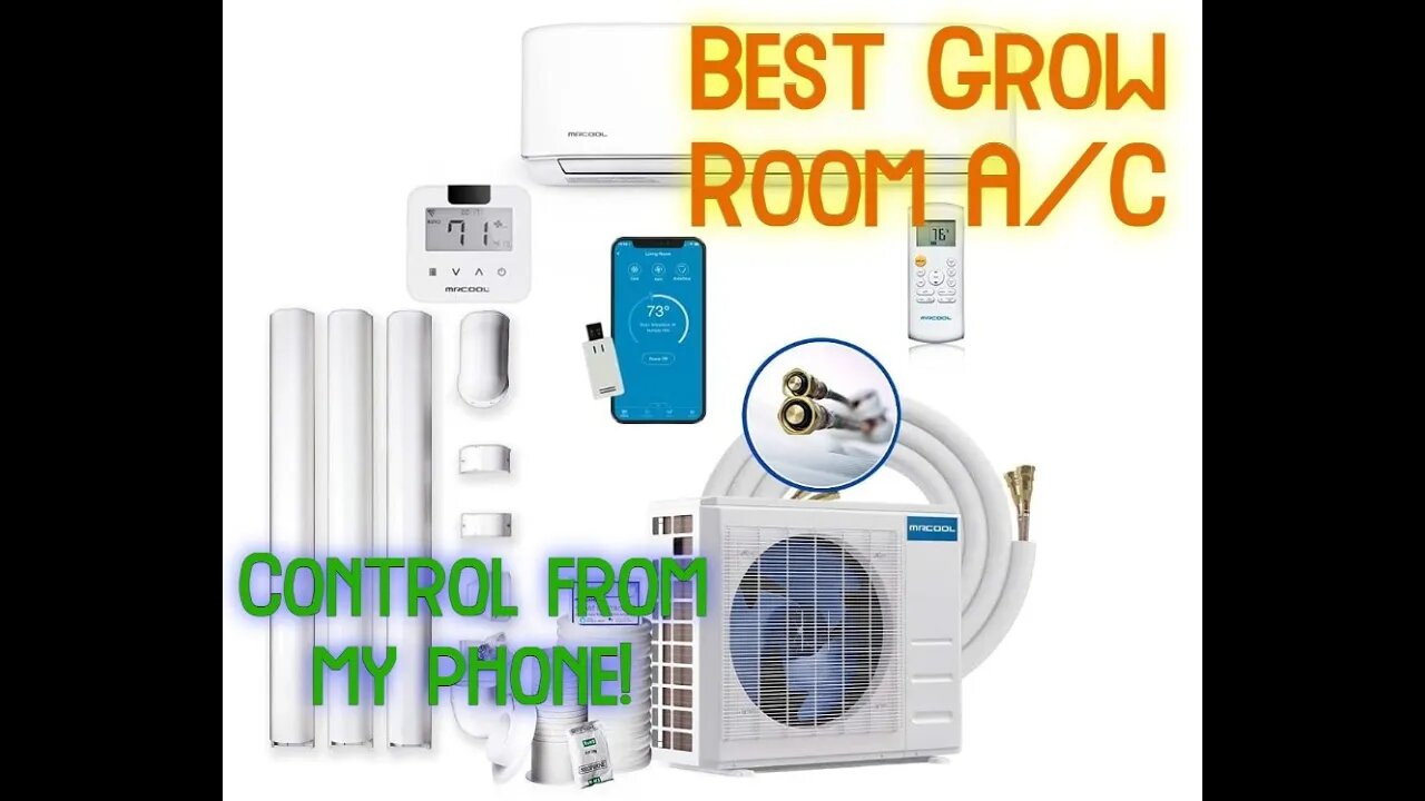 Best Grow Room A/C - DIY Install - New MrCool Mini Split - Grow Room Upgrades