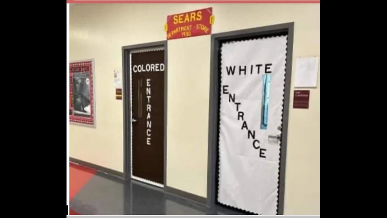 Segregated Entrances On Classroom Doors, History Lesson Or Too Far?