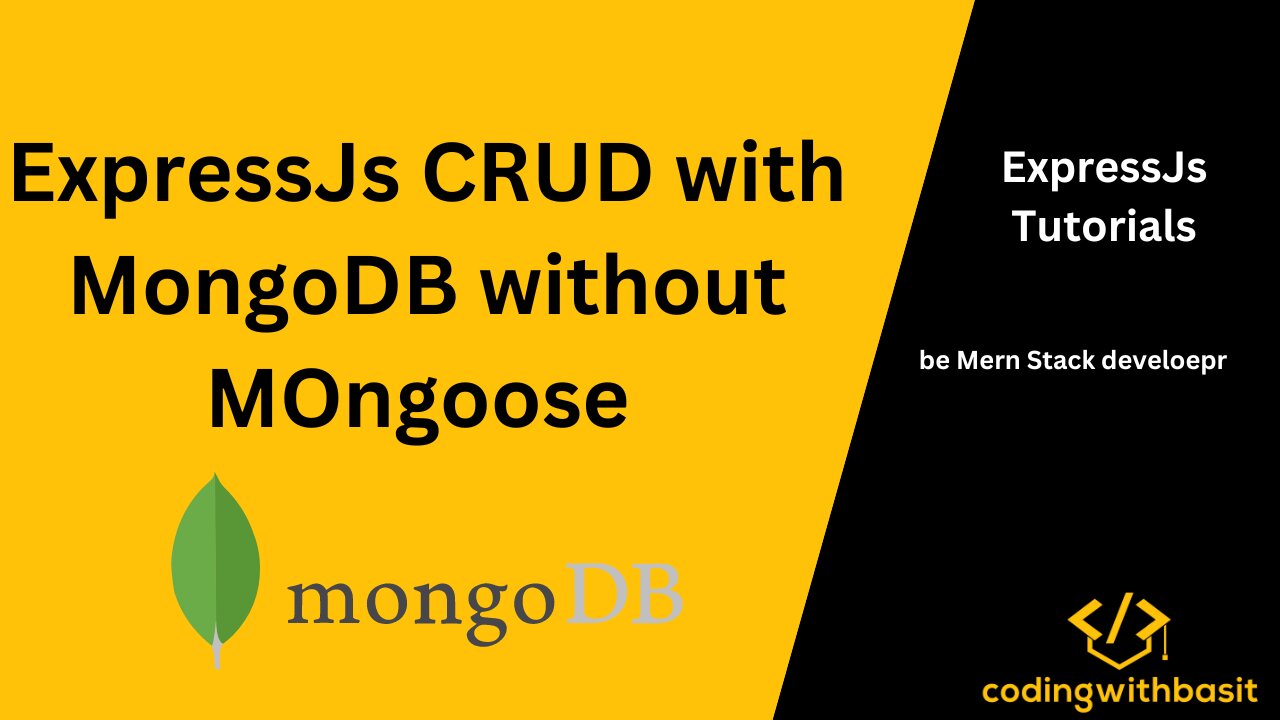 Complete CRUD operations with MongoDB and NodeJs | NodeJs with MongoDB without Mongoose