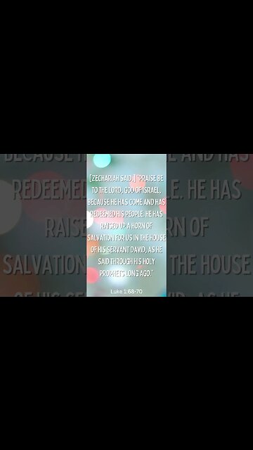 Luke 1:68-70 #shorts