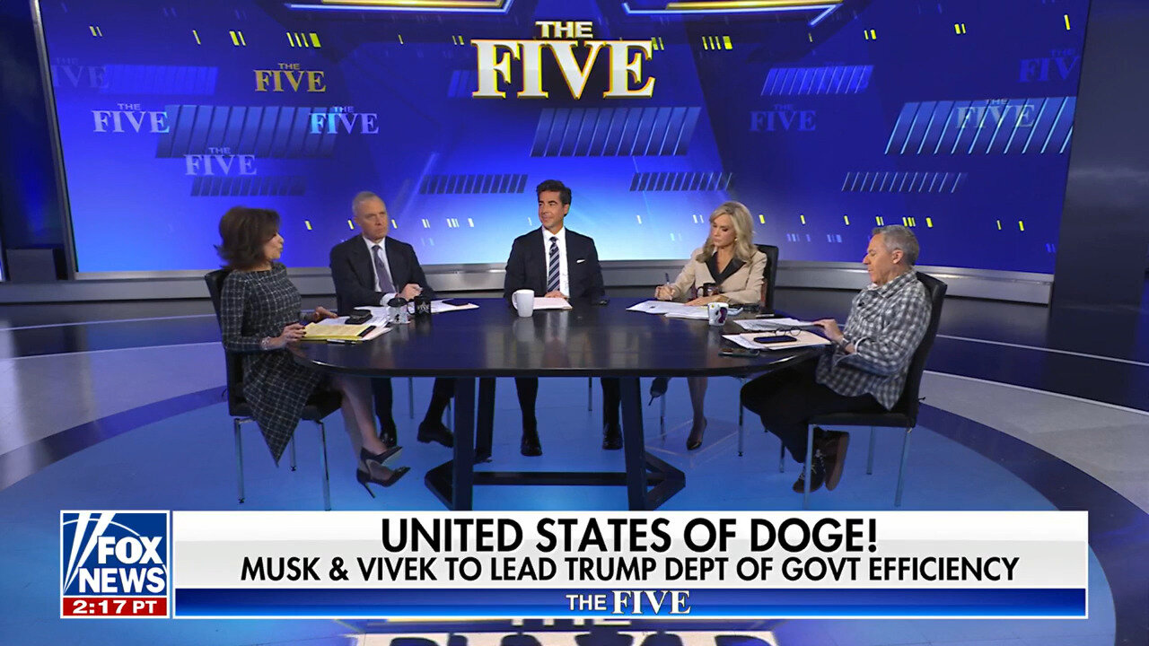 'The Five' Reacts To Trump Tapping Musk, Ramaswamy To Head DOGE