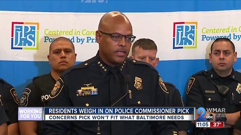 People weigh in at Baltimore Police Commissioner public hearing