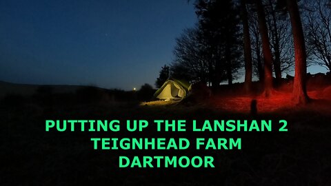 Setting up a lightweight trekking pole tent in Dartmoor short.