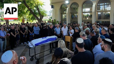 Funeral held for Israeli hostage Almog Sarusi after his body was recovered from Gaza