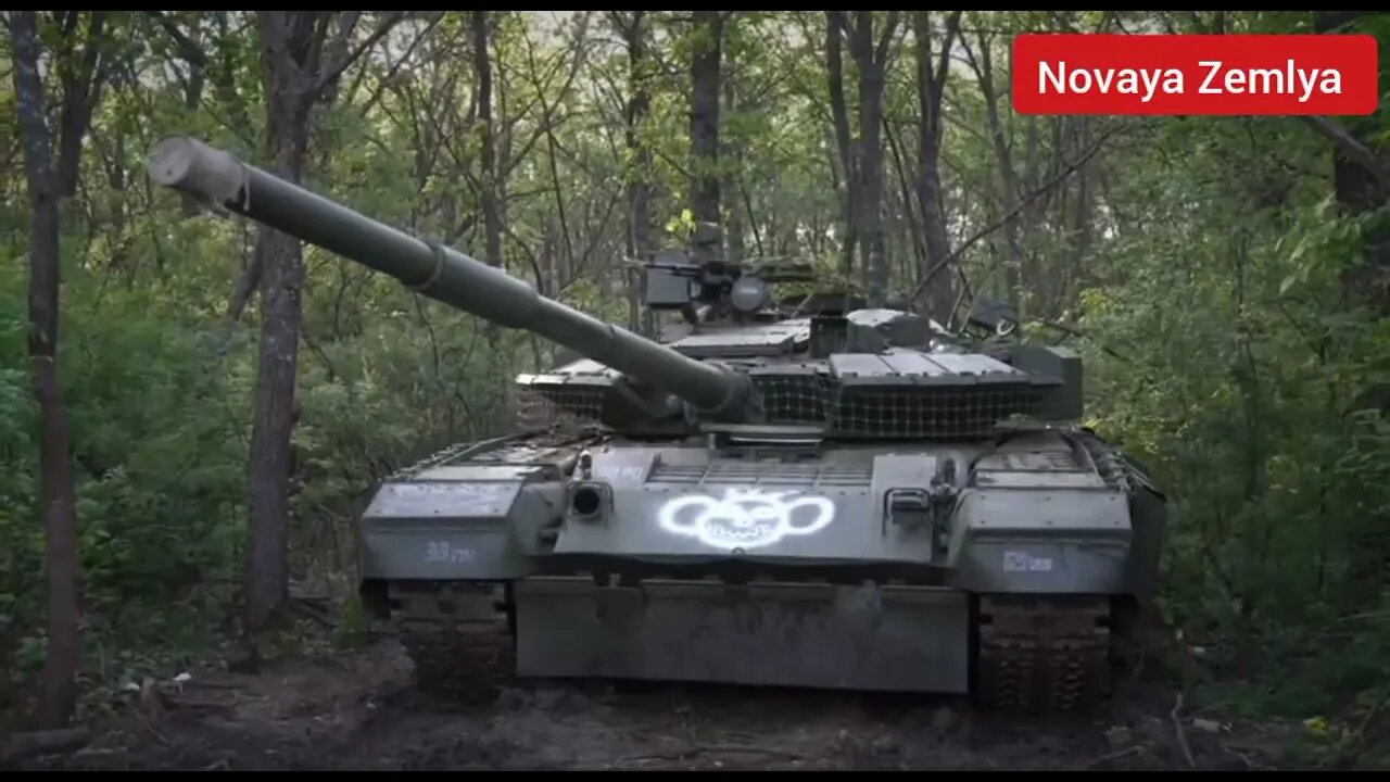 Russian T-80BVM during combat duty in repelling Ukrainian summer offensive in South Donetsk