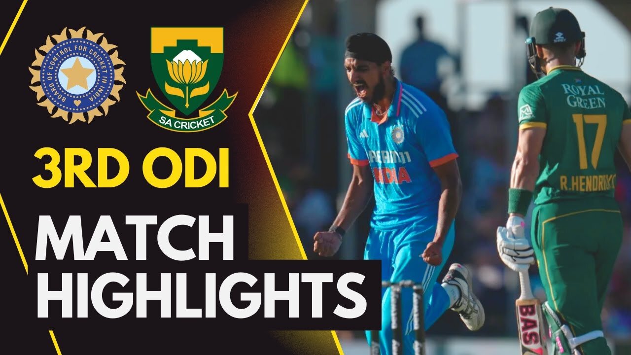 India vs South Africa 3rd ODi 2023 Highlights