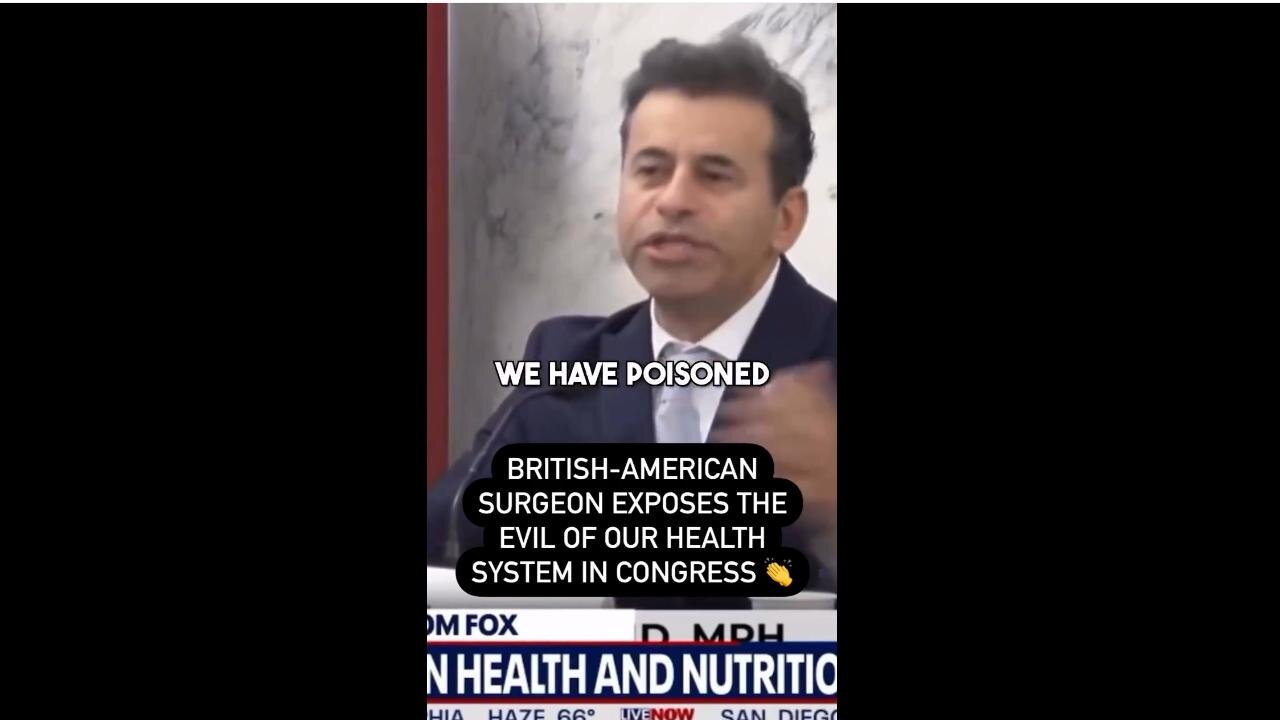 “We’ve got to talk about food as medicine” - British American Surgeon to Congress