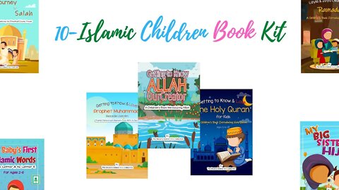 10-Islamic Educational Book Kit for Muslim Kids