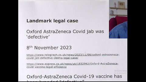 Vaccine Injury Lawsuits Underway in the UK!