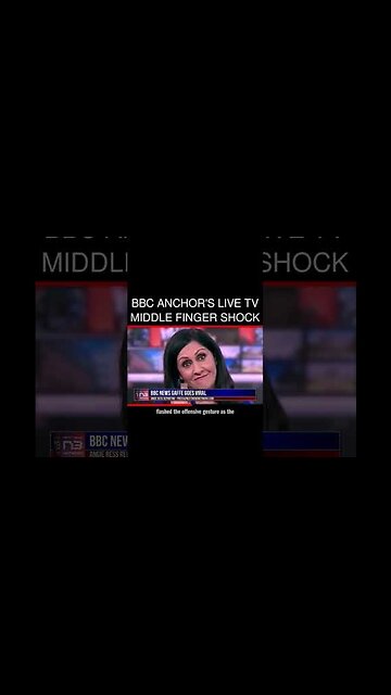 BBC presenter Maryam Moshiri gives the middle finger on live TV, amid debates over BBC Licence Fee