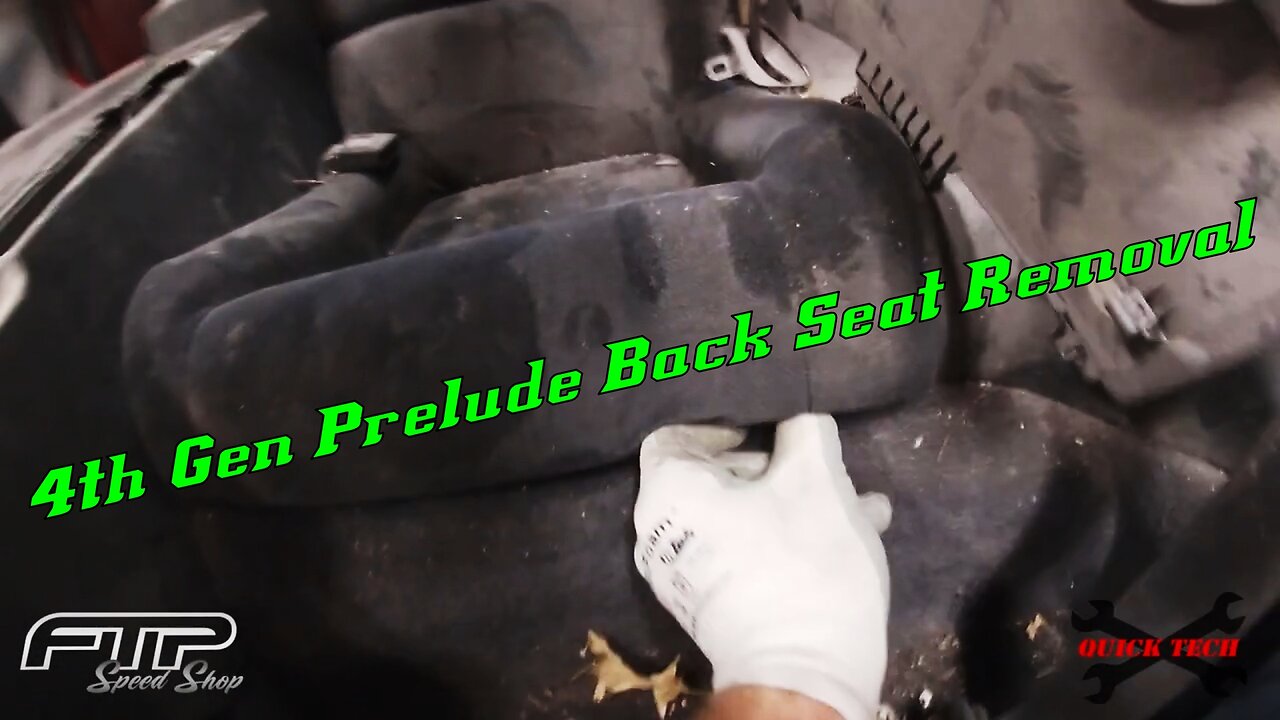 92-96 Prelude How To Remove The Back Seats Quick Tech