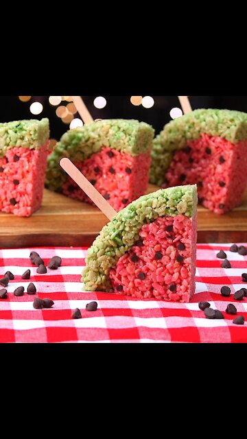 Watermelon Rice Krispie Treats [GMG Originals]