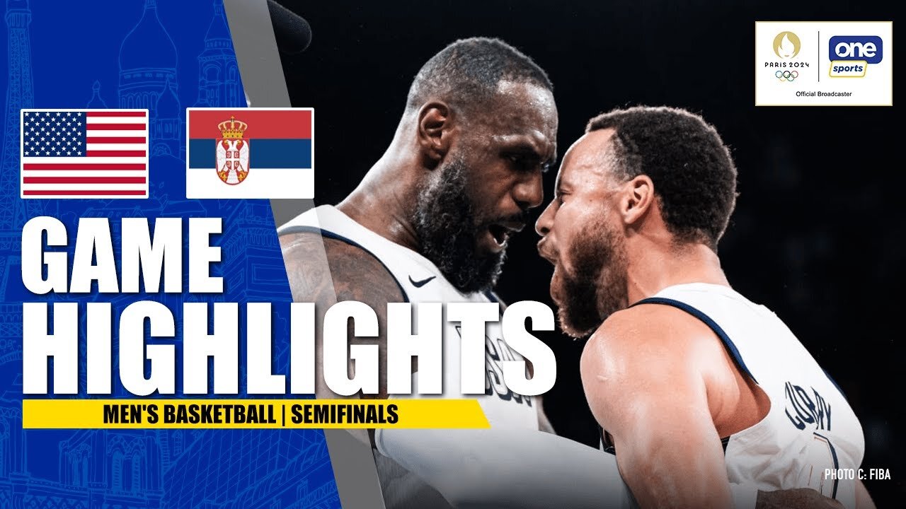 USA vs SERBIA | SEMIFINALS FULL-GAME HIGHLIGHTS | MEN'S BASKETBALL | PARIS 2024