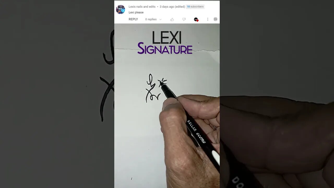 LEXI NAME SIGNATURE | 2023 #ytshorts #beautifulsignature #shorts #viral #ytshortsviral
