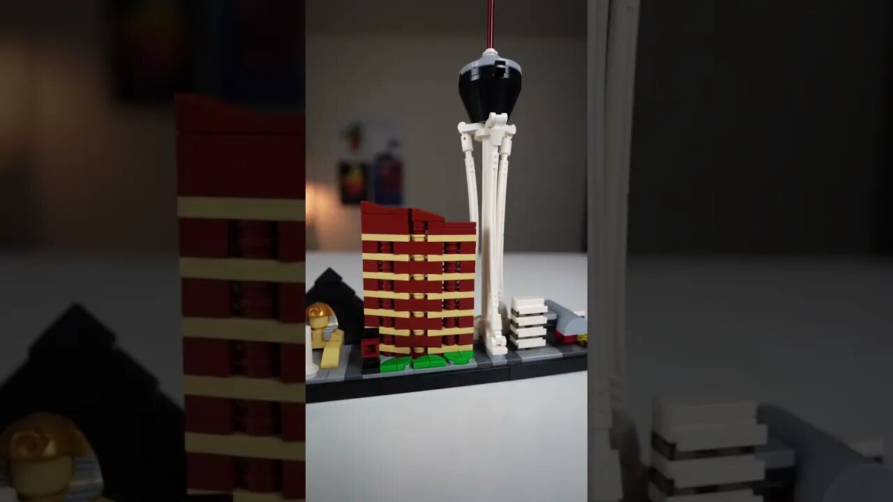 LEGO Designed This Incredible Las Vegas Skyline!! #lego #architecture #lasvegas #shorts