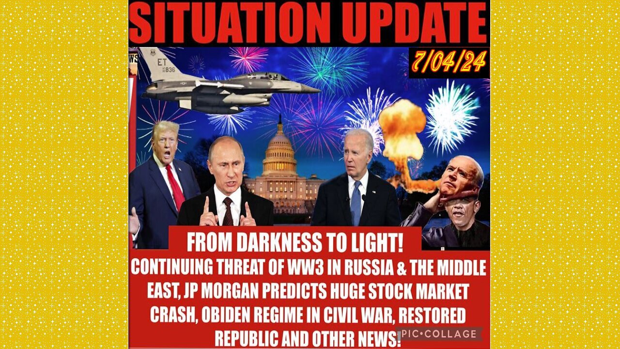 SITUATION UPDATE 7/4/24 - Trump & Biden Debate, Israel & Hezbollah, Gcr/Restored Republic