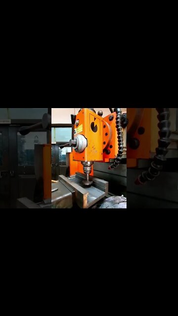T-Slot Cutting Operation With NC Control Vertical Milling Machine #shorts