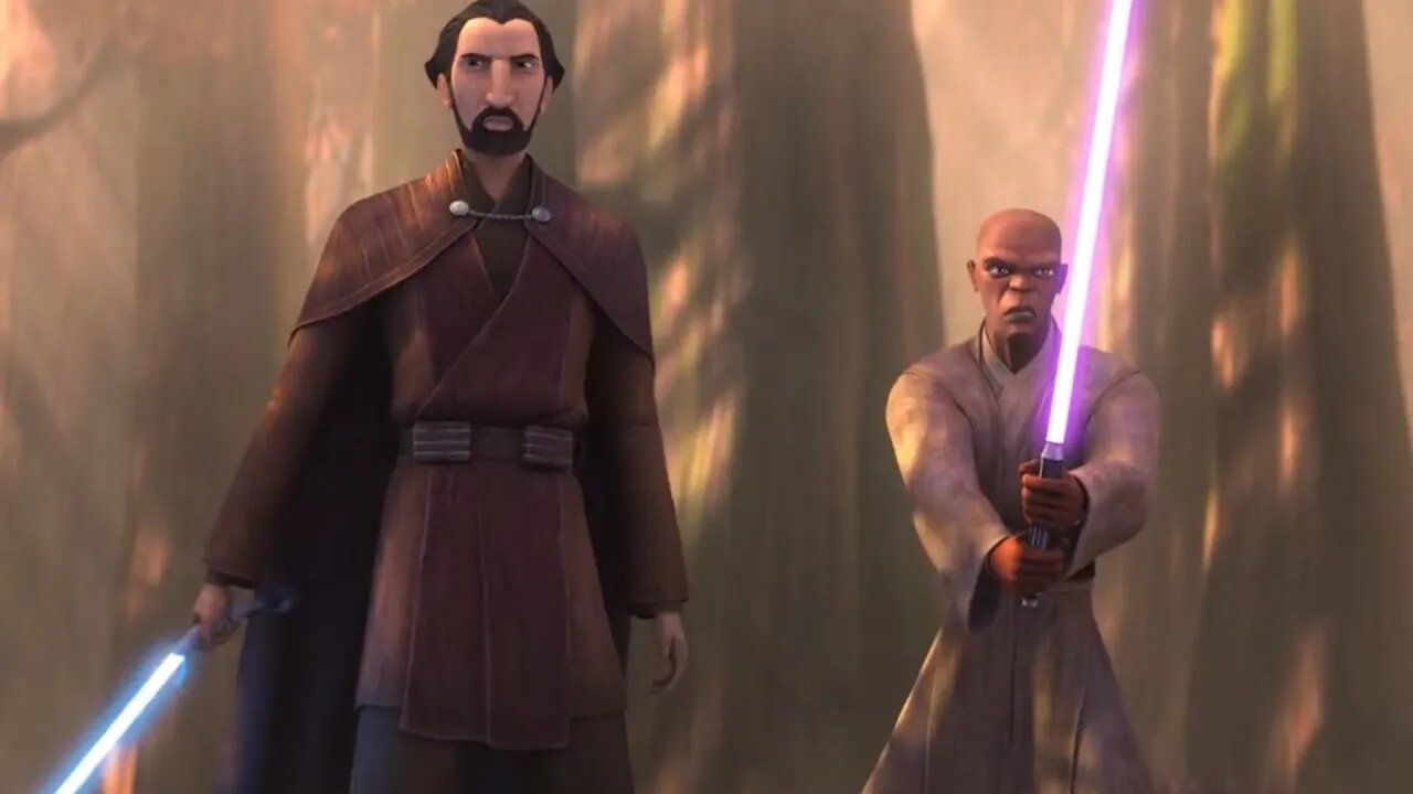 Star Wars: Tales Of The Jedi - Count Dooku & Mace Windu VS Security Guards