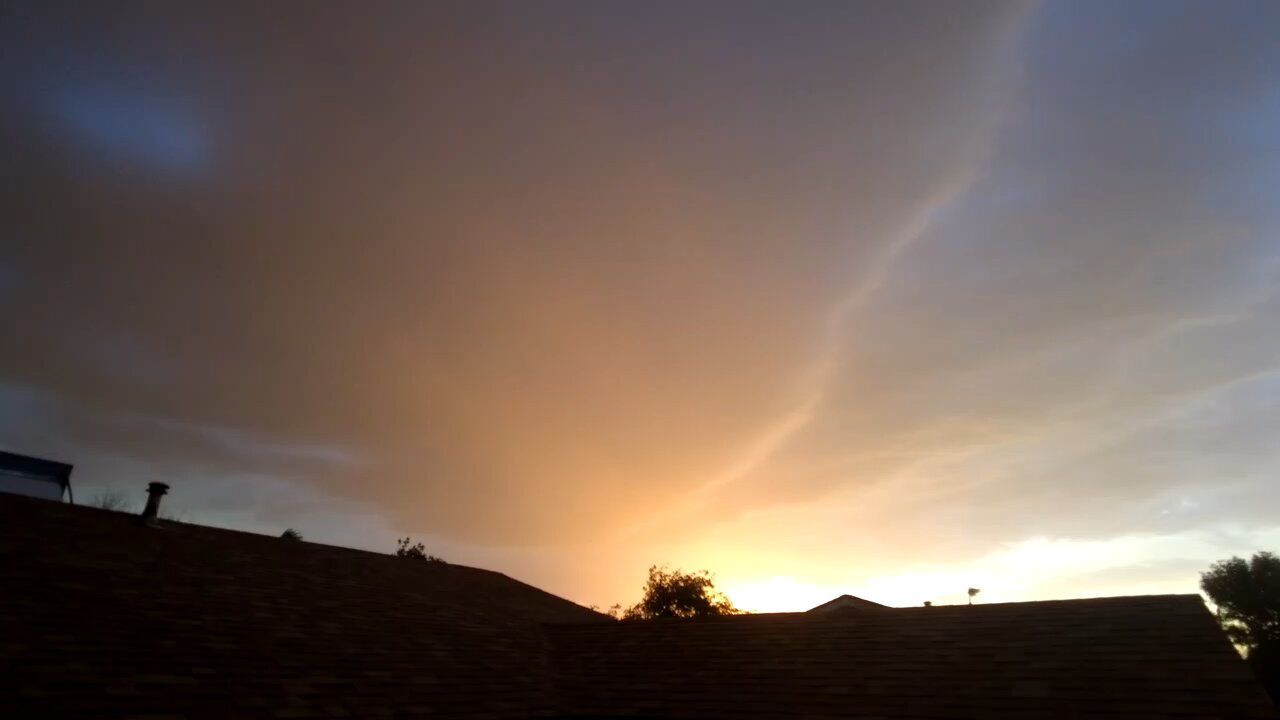 Dust at sunset