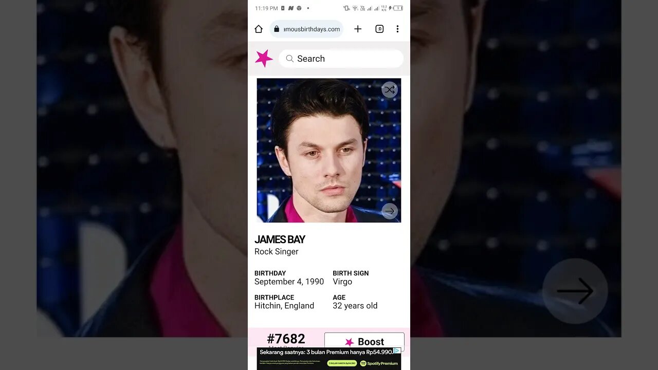 HAPPY 32 BIRTHDAY JAMES BAY Rock Singer