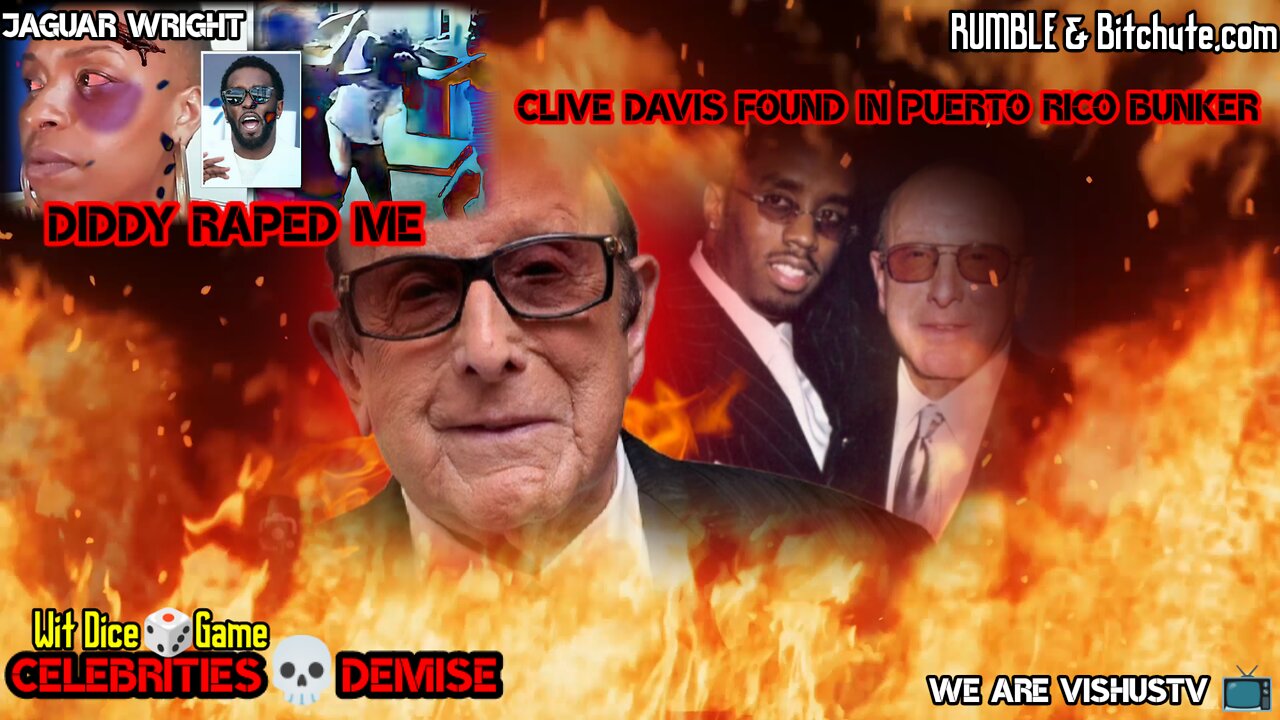 Clive Davis Found In Bunker In Puerto Rico... "Jaguar Says Diddy Raped Me" #VishusTv 📺