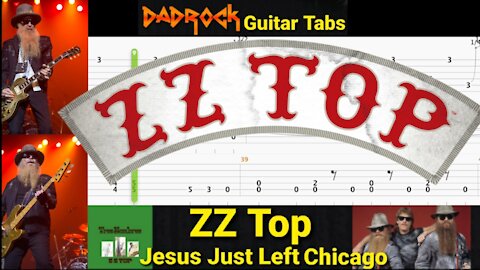 Jesus Just Left Chicago - ZZ Top Guitar + Bass TABS Lesson