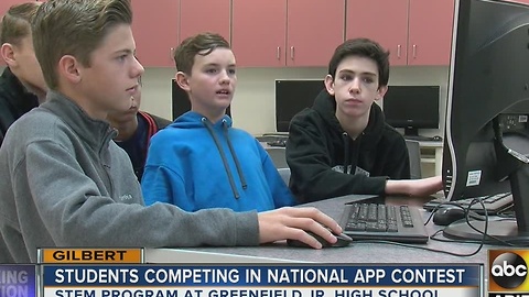 Gilbert students competing in national app contest