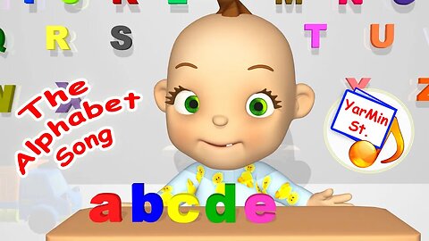 The Alphabet Cartoon Song for kids. Yarmin St