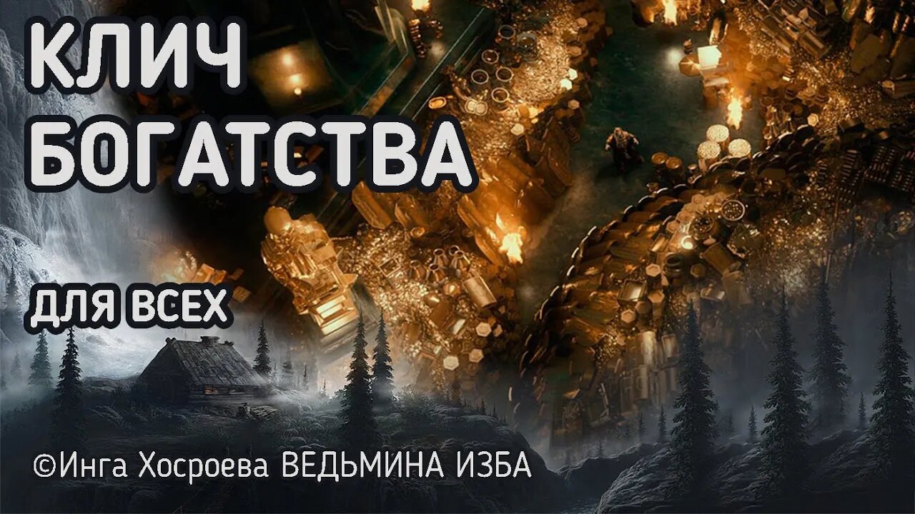 КЛИЧ БОГАТСТВА. ОЧЕНЬ СИЛЬНО. ДЛЯ ВСЕХ. ВЕДЬМИНА ИЗБА - ИНГА ХОСРОЕВА