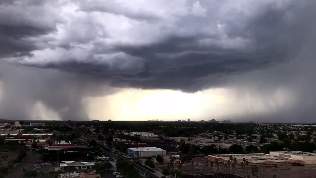 Brief landspout south of Phoenix