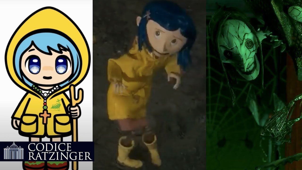 la mascot Luce del Vaticano per il giubileo 2025,il cartone 'Coraline e la porta magica',la Nonna Ragno,la Grande Madre,Diana Lucifera,la Dea triplice,i culti misterici greco-romani,la wicca e i culti gnostico massonici DOCUMENTARIO