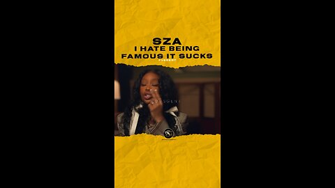 @sza I hate being famous it sucks. #sza 🎥 @applemusic