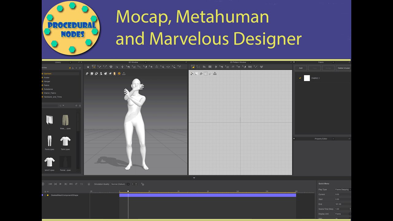 Mocap, Metahuman and Marvelous Designer