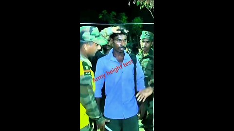 Army joining height test