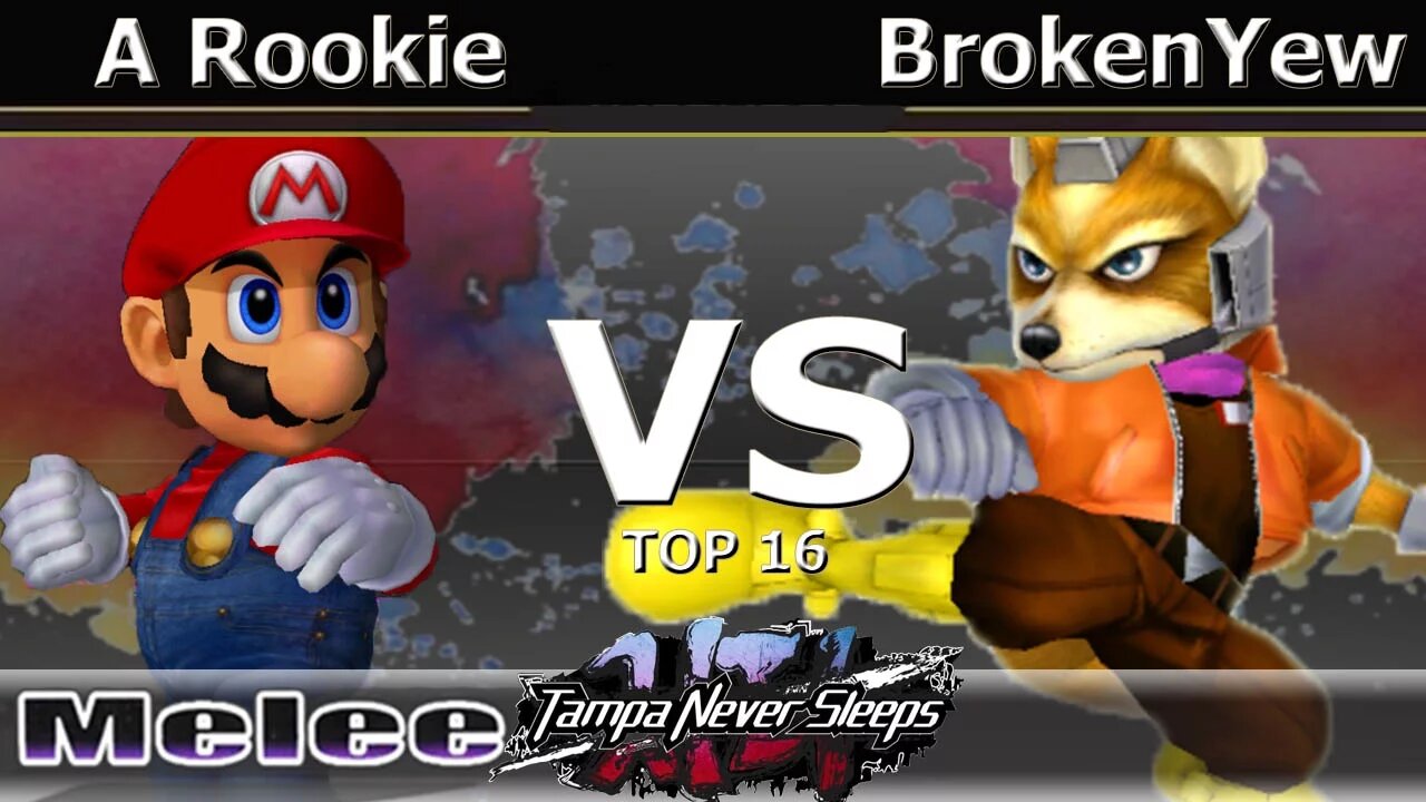 SFS|A Rookie (Mario) vs. BrokenYew (Fox) - Melee Top 16 - TNS7