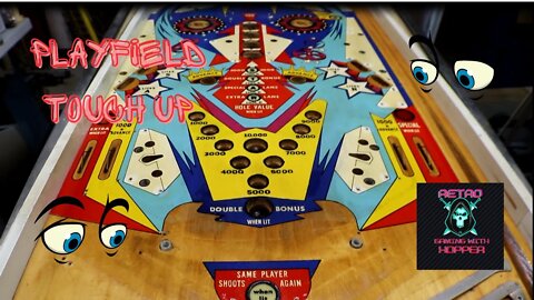 1976 Chicago Coin Cinema Playfield Touch Up & Clear Coat (Looks Good) Ep 7