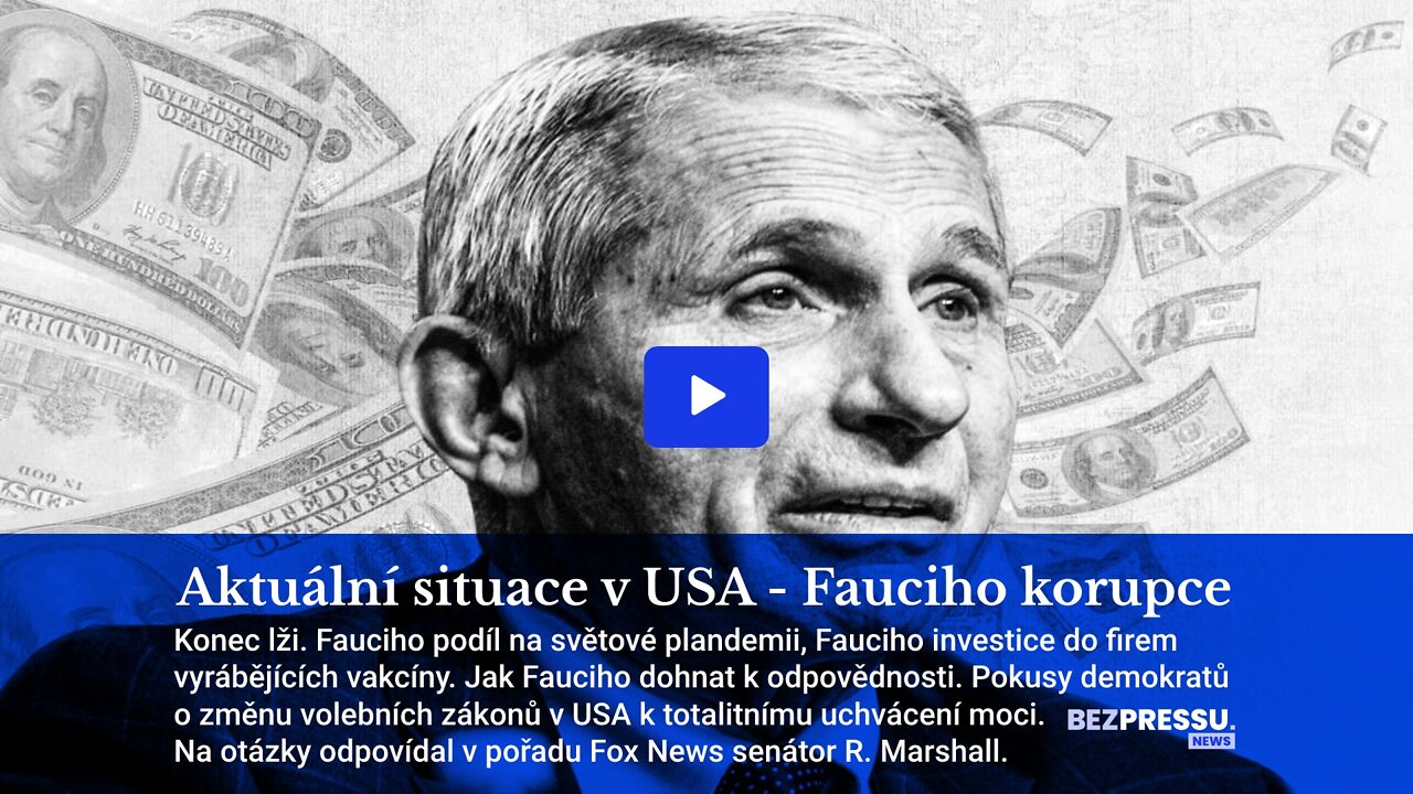 Aktuální situace v USA - Fauciho korupce