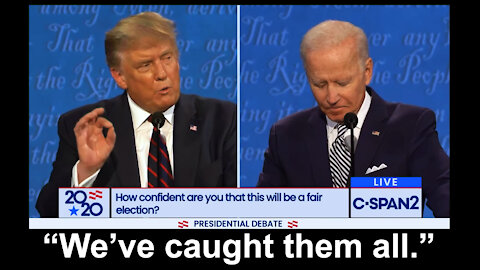 Trump lays into Biden -- "We've caught them all."