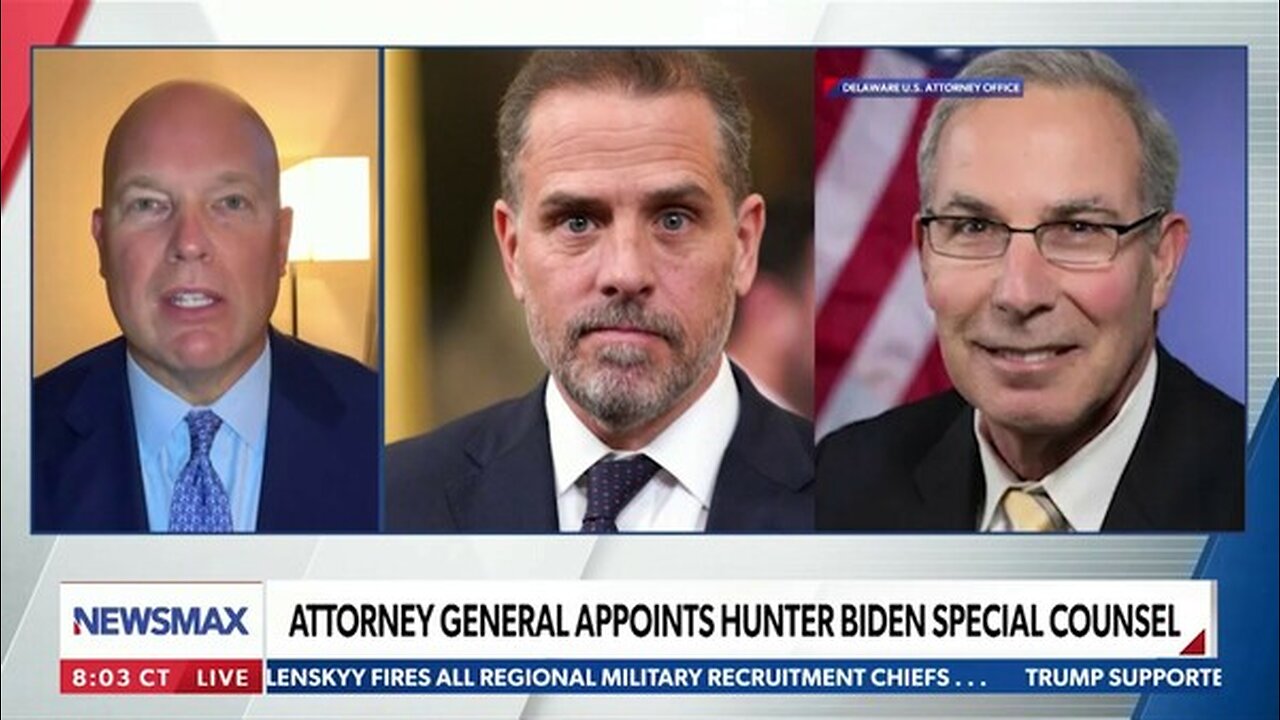 ATTORNEY GENERAL APPOINTS HUNTER BIDEN SPECIAL COUNSEL