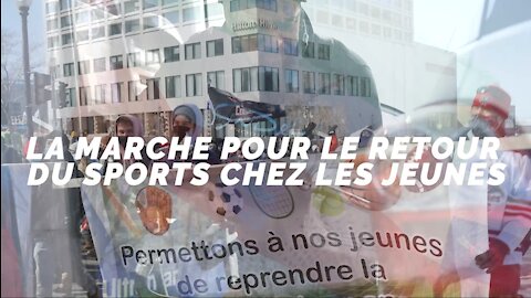 La marche pour le retour du sport à l'école le 7 mars à Québec