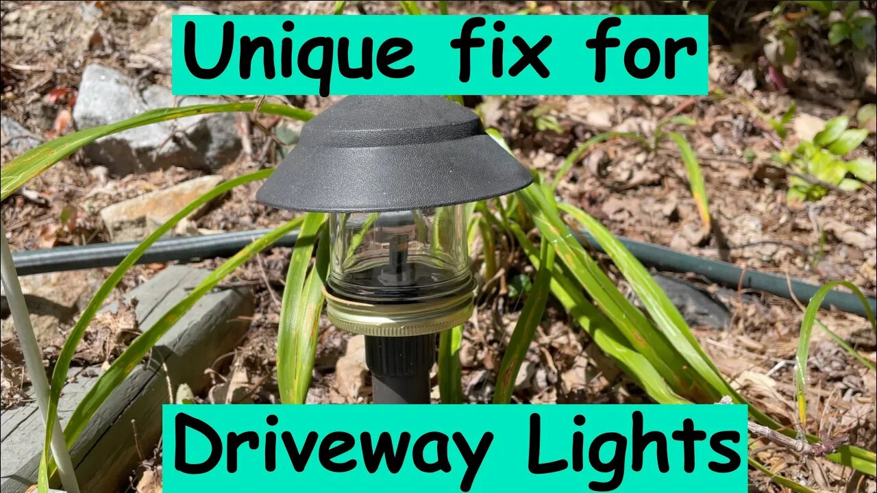 A unique way to fix driveway lights!