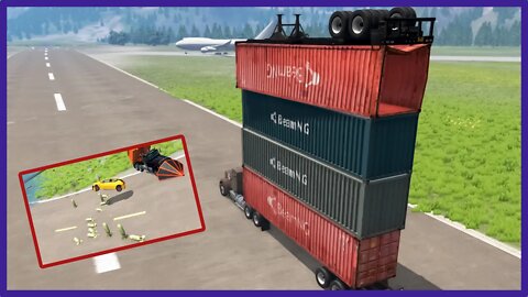 TruckFails | Trucks vs Giant Pit #12 | BeamNG.Drive |TrucksFails