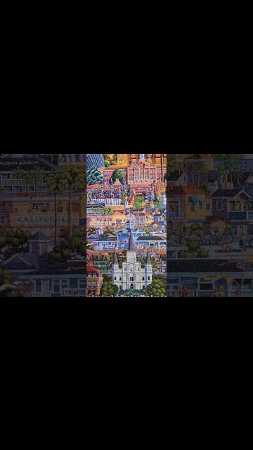 60,000 Piece What a Wonderful World Jigsaw Puzzle Day 28! #Puzzle #shorts #jigsawpuzzles #puzzles