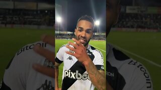 Alex Teixeira falando após a vitória do Vasco por 3x2 sobre o Operário